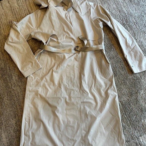 Lulu trench coat cream size 10 - Picture 2 of 9